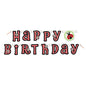 Lively Ladybug Paper Happy Birthday Banner