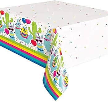 Llama Fun Plastic Tablecover