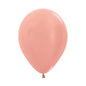 Metallic Pearl Rose Gold 12.5cm Latex Balloons Pack of 100