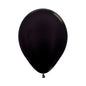 Metallic Pearl Black 12.5cm Latex Balloons Pack of 100