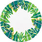 Tropical Leaves Dinner Paper Plates Pack of 8