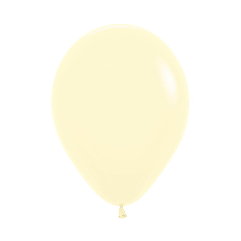 Pastel Yellow 45cm Latex Balloons Pack of 6