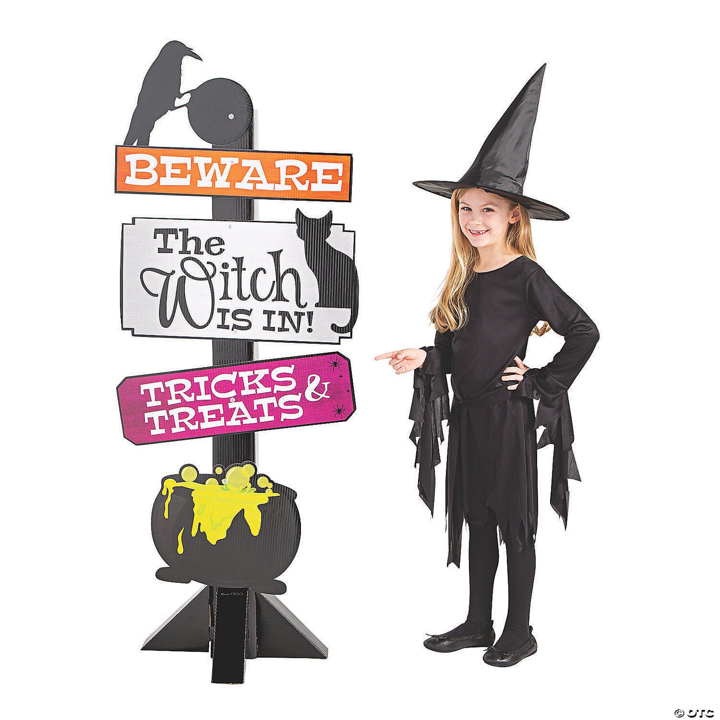 Witch’s Brew Halloween Directional Sign Cardboard Stand-Up