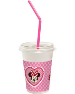 Minnie Mouse Plastic Milkshake Cups Pack of 12