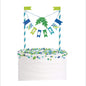 Blue & Green Dinosaur Bunting Cake Topper