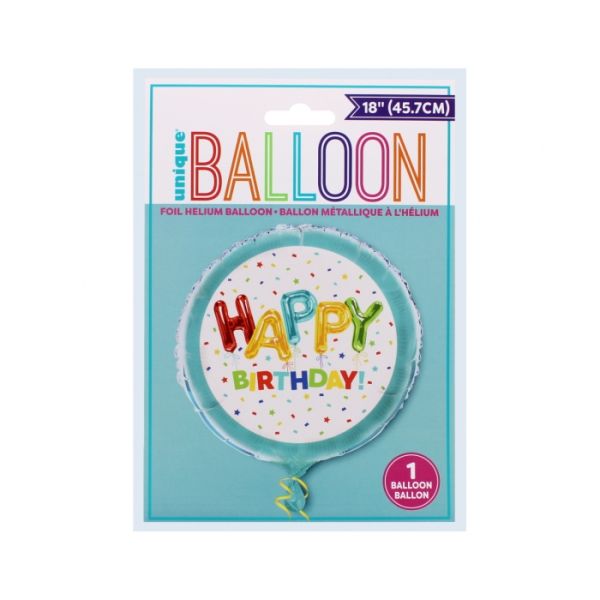 Happy Birthday Balloon 45cm Foil Balloon