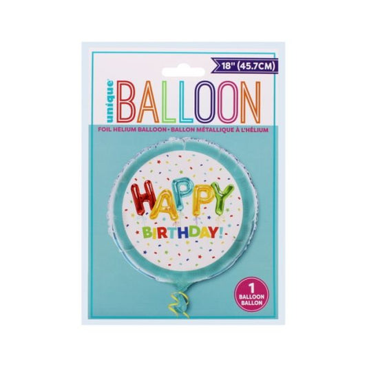 Happy Birthday Balloon 45cm Foil Balloon