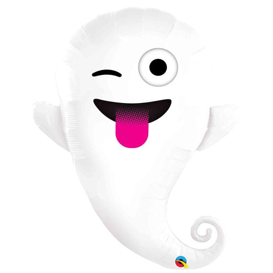 Ghost Emoji Supershape Foil Balloon