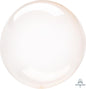 Crystal Clear Orange Bobo Bubble Balloon