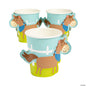 Farm Party Disposable Paper Cups with Horse Sleeves Pack of 8