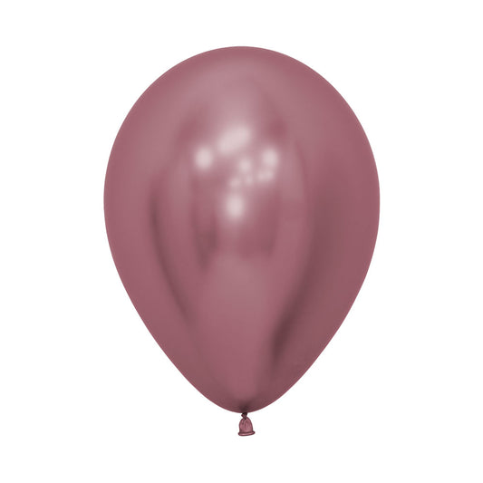 Chrome Reflex Pink Latex Balloons 12.5cm Pack of 20