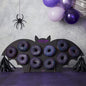 Lets Get Batty Purple Foiled Bat Shaped Donut Wall with Tassels