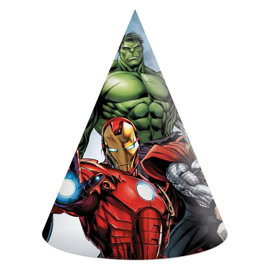 Avengers Paper Party Hats Pack of 6