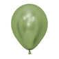 Chrome Reflex Lime Green Latex Balloons 12.5cm Pack of 20