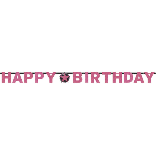 Pink Celebration Letter Banner