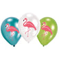 Flamingo Paradise Latex Balloons Pack of 6