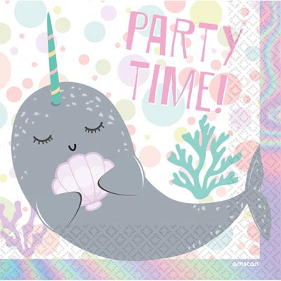 Narwhal Napkins Pack of 16