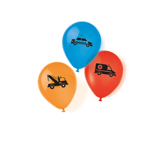 On The Road Latex Balloons Pack of 6