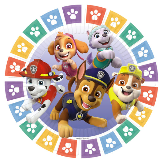 Paw Patrol Paper Plates Pack of 8