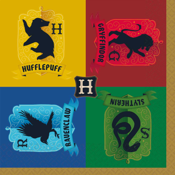 Harry Potter House Napkins Pack of 16