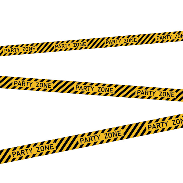 Construction Party Caution Tape