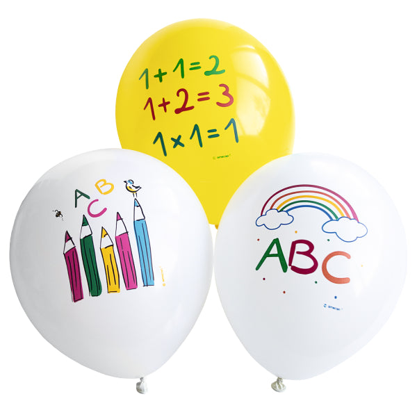 School Start Latex Balloons Pack of 6