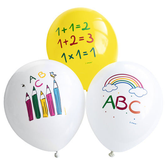 School Start Latex Balloons Pack of 6