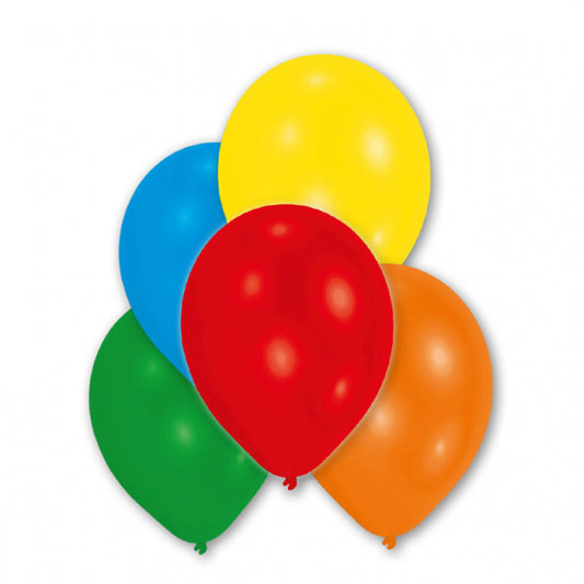 Metallic Assorted Latex Balloons Pack of 10