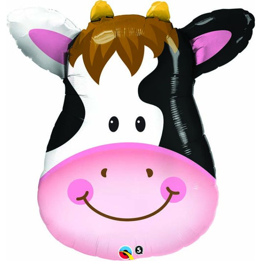 Cow Face Supershape Foil Balloon