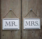 Vintage Affair Mr & Mrs Chair Signs