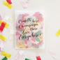 BOHO Tissue Confetti in Envelope "Confetti, here, Champagne there, Love Everywhere"