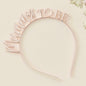 Rose Gold Metal Mummy To Be Baby Shower Headband