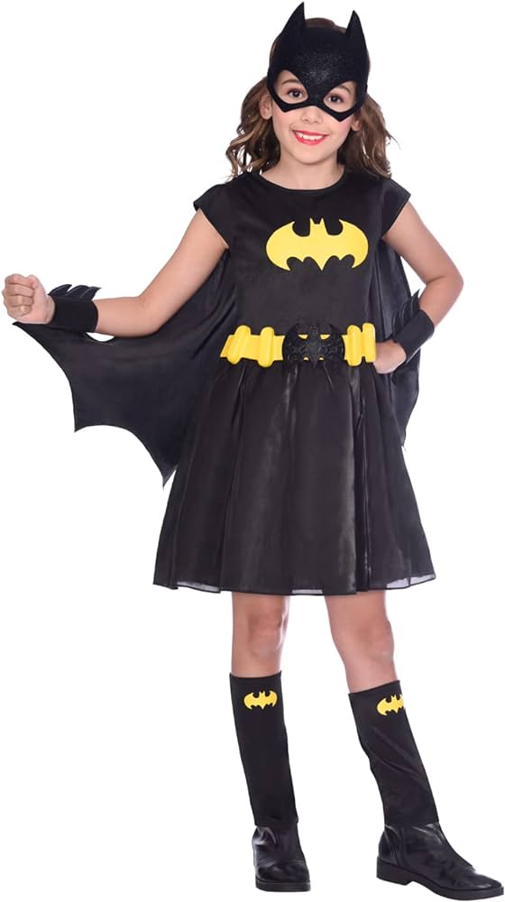 Bat Girl Dress & Mask 6 to 7 Years