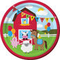 Farmyard Dessert Paper Plates Pack of 8