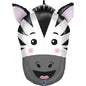 Zebra Face Foil Balloon