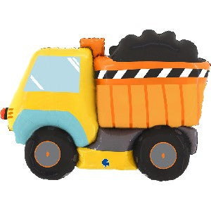 Construction Dump Truck Foil Balloon