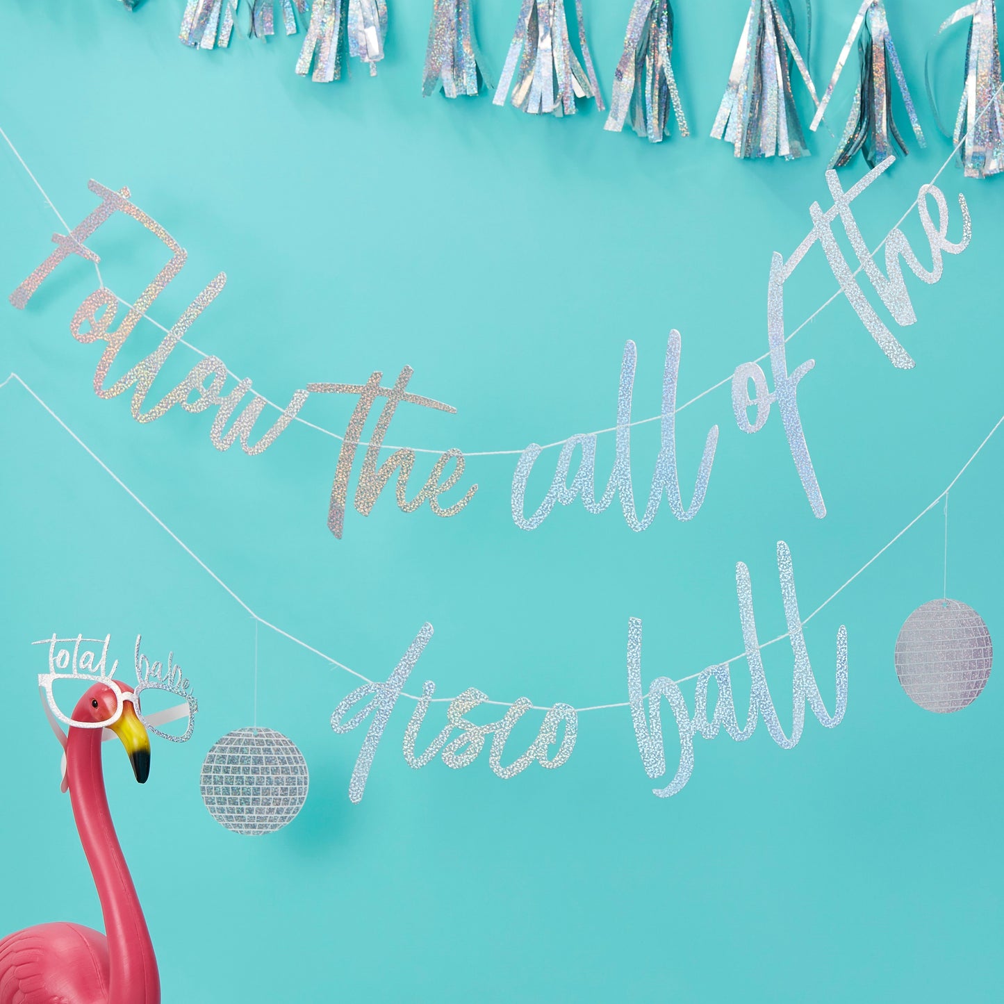 Follow The Call of the Disco Ball Bunting Banner