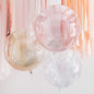 Mixed Metallic Orb Glitter Balloons Pack of 3