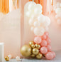 Chrome Gold & Peach Balloon Arch Kit