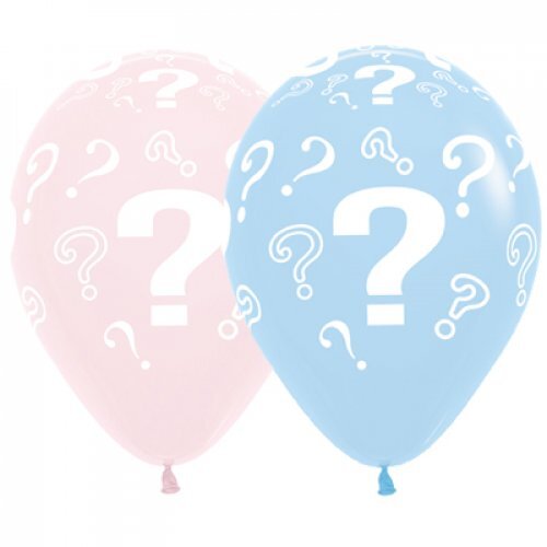 Question Mark Gender Reveal Latex Balloons Pack of 50