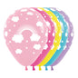 Rainbow & Cloud Latex Balloons Assorted Pack of 50