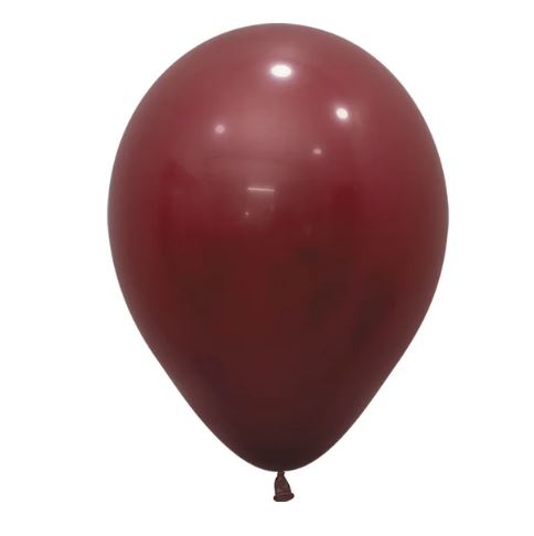 Fashion Solid Merlot 12,5cm Latex Balloons Pack of 10