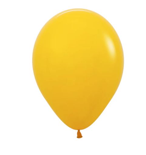 Fashion Solid Honey Yellow 12,5cm Latex Balloons Pack of 100