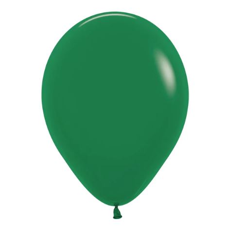 Fashion Solid Shamrock Green 12,5cm Latex Balloons Pack of 100