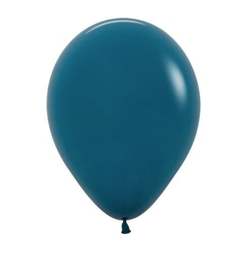 Fashion Solid Deep Teal 12,5cm Latex Balloons Pack of 100