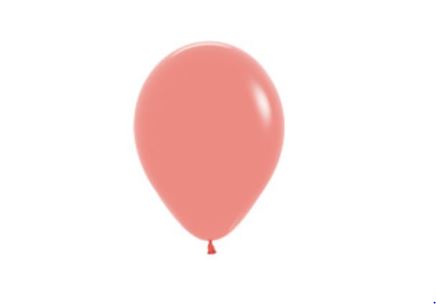 Coral Solid 12.5cm Latex Balloons Pack of 100