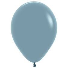 Pastel Dusk Blue 12.5cm Latex Balloons Pack of 100