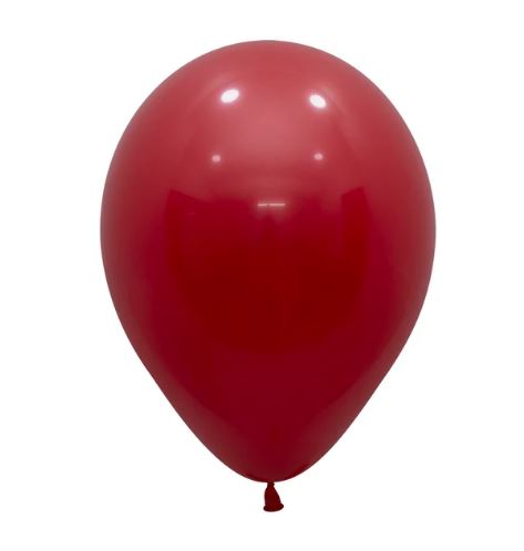 Fashion Solid Imperial Red Latex Balloons Pack of 100