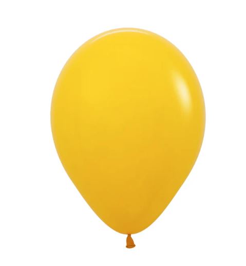 Fashion Solid Honey Yellow Latex Balloons Pack of 100