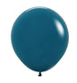 Fashion Solid Deep Teal 45cm Latex Balloons Pack of 6